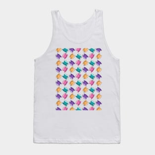 Tea Cups Pattern Tank Top